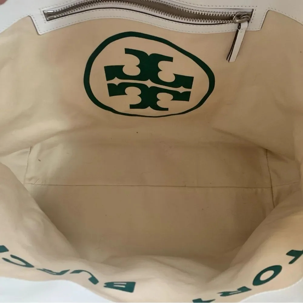 Tory Burch Milo Tote and Pouch - White